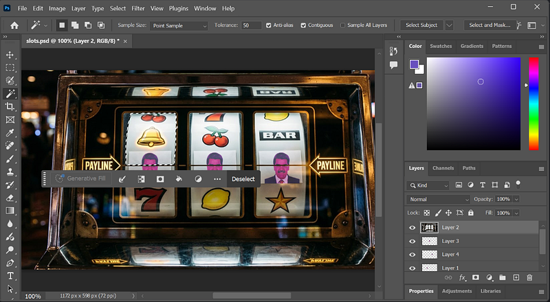 acrobat photoshop interface